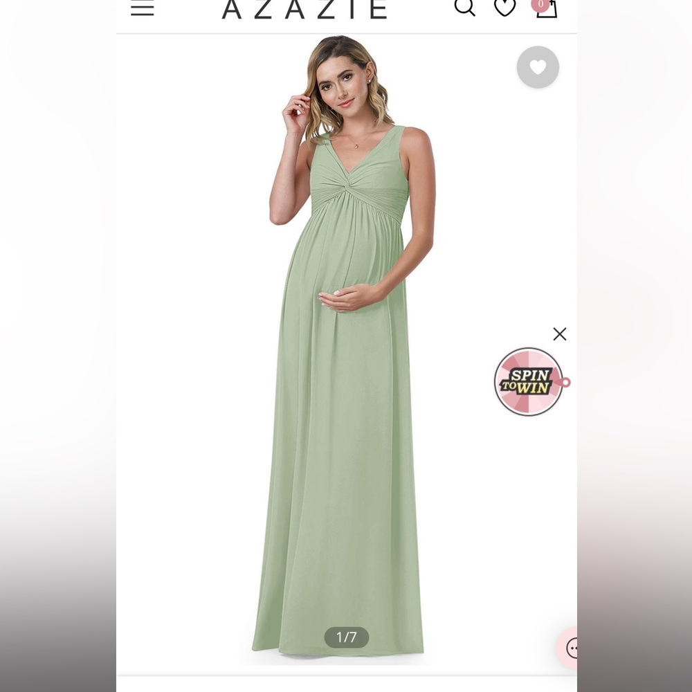 Azazie Maternity bridesmaids dress